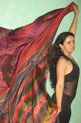 Véu de Seda para Dança do Ventre