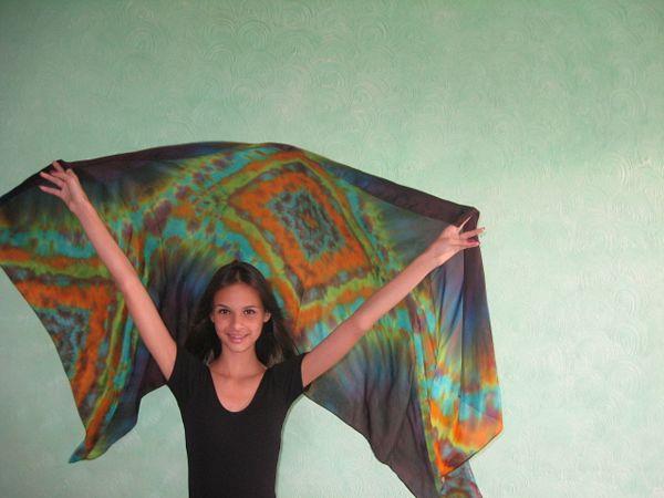 Véu de Seda para Dança do Ventre