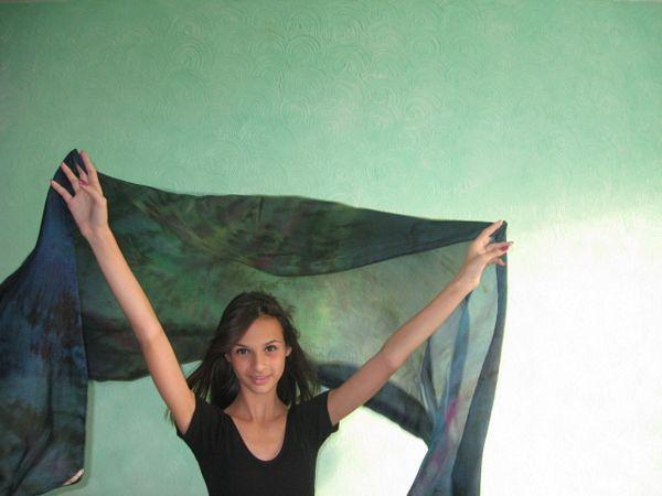 Véu de Seda para Dança do Ventre
