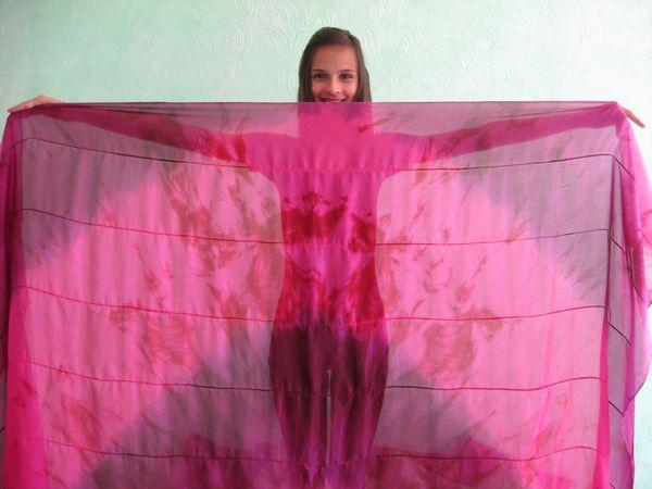 Véu de Seda Patchwork para Dança do Ventre