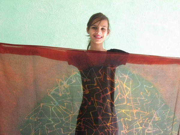 Véu de Seda para Dança do Ventre