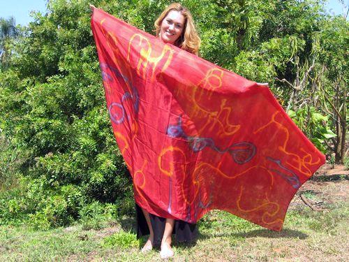 Véu de Seda para Dança do Ventre