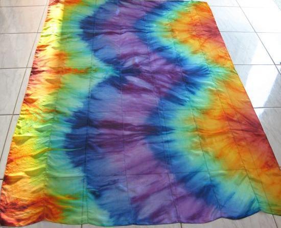 Véu de Seda Patchwork para Dança do Ventre