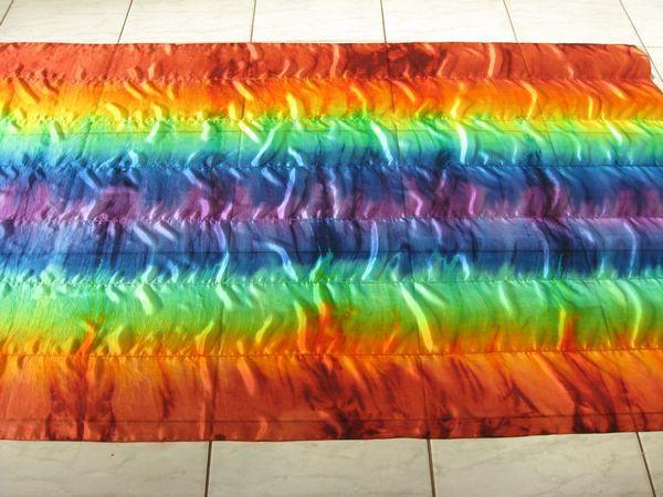 Véu de Seda Patchwork para Dança do Ventre