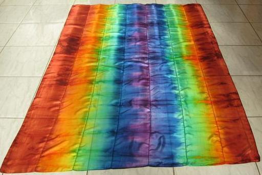 Véu de Seda Patchwork para Dança do Ventre