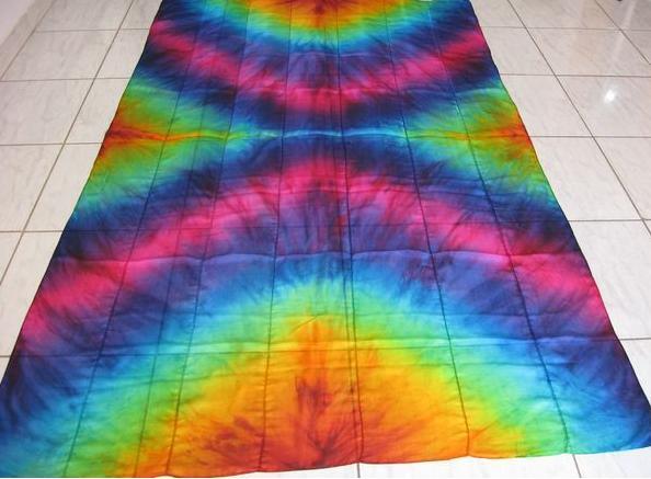 Véu de Seda Patchwork para Dança do Ventre