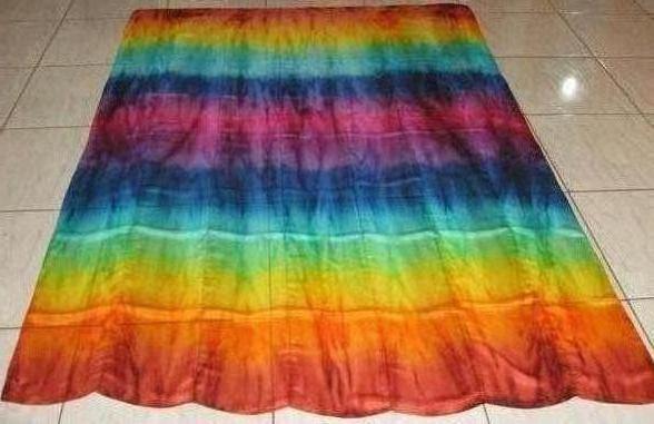 Véu de Seda Patchwork para Dança do Ventre