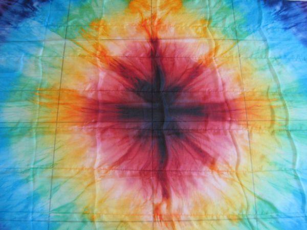 Véu de Seda Patchwork para Dança do Ventre
