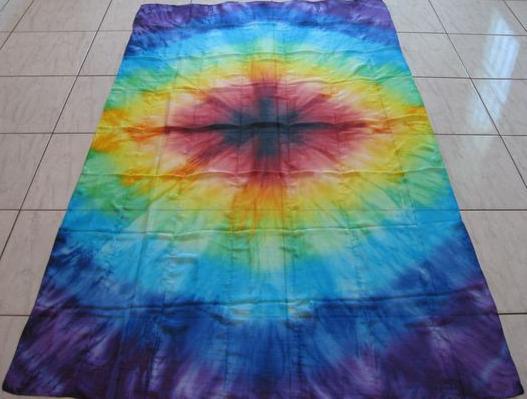 Véu de Seda Patchwork para Dança do Ventre