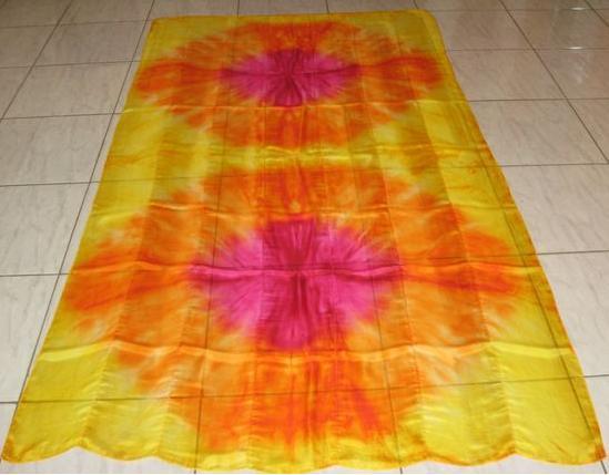 Véu de Seda Patchwork para Dança do Ventre