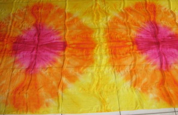 Véu de Seda Patchwork para Dança do Ventre