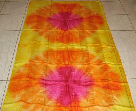 Véu de Seda Patchwork para Dança do Ventre