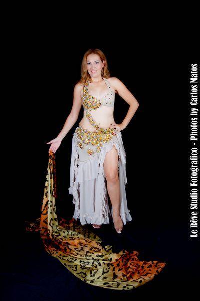 Véu de Seda para Dança do Ventre