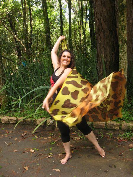Véu de Seda para Dança do Ventre