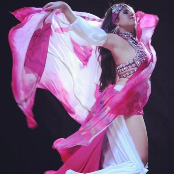 Véu de Seda para Dança do Ventre
