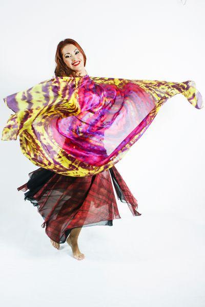 Véu de Seda para Dança do Ventre