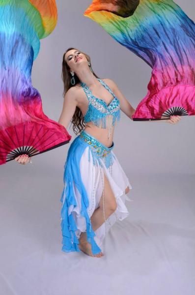 Véu de Seda para Dança do Ventre
