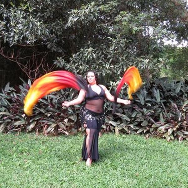 Véu de Seda para Dança do Ventre