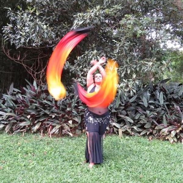 Véu de Seda para Dança do Ventre