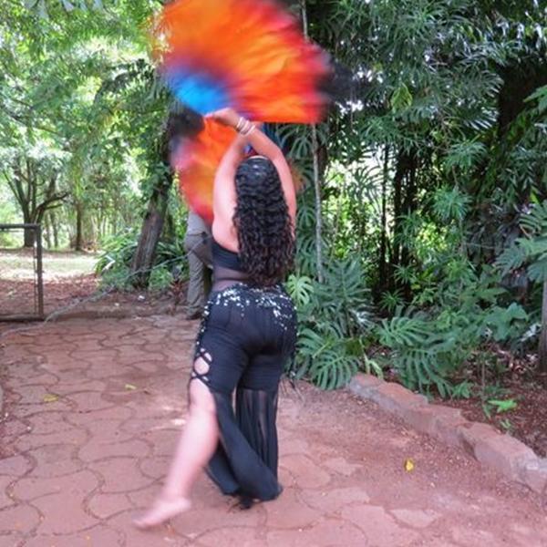 Véu Swing Flag para Dança do Ventre