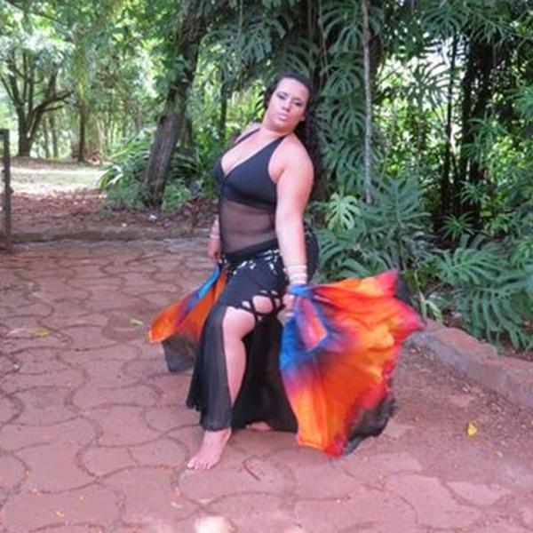 Véu Swing Flag para Dança do Ventre