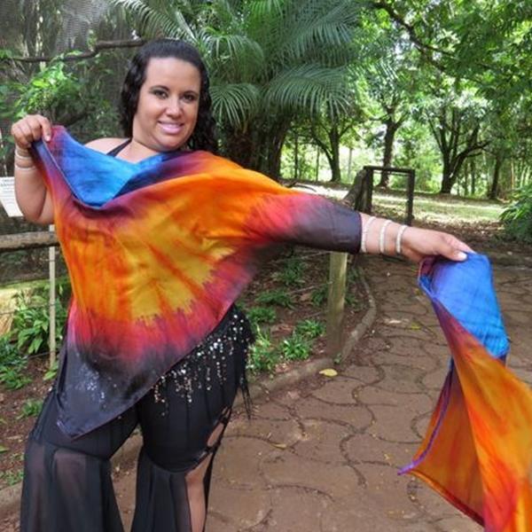 Véu Swing Flag para Dança do Ventre