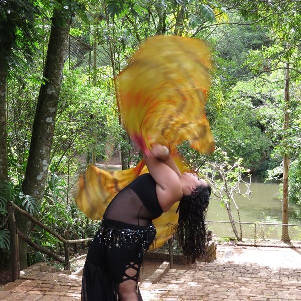 Véu de Seda para Dança do Ventre
