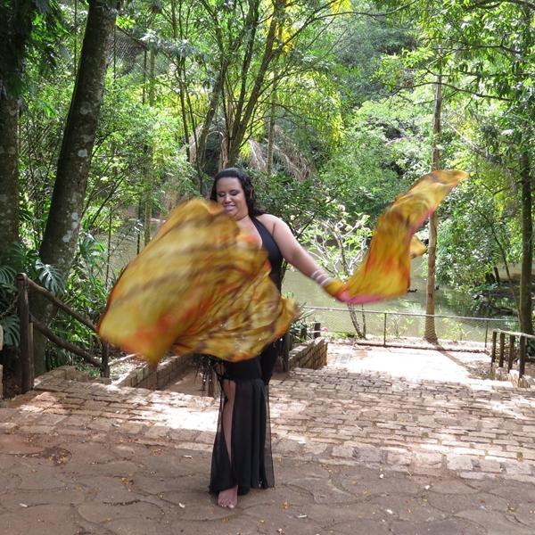 Véu de Seda para Dança do Ventre
