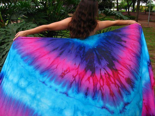 Véu de Seda para Dança do Ventre