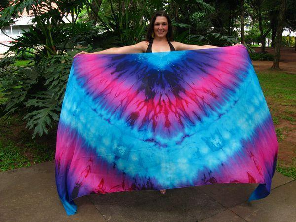 Véu de Seda para Dança do Ventre
