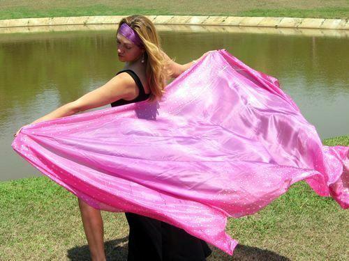 Véu de Seda para Dança do Ventre