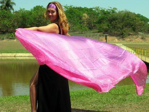 Véu de Seda para Dança do Ventre